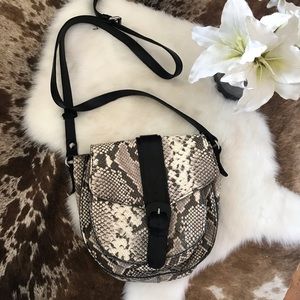 Patricia Nash snakeskin leather crossbody bag